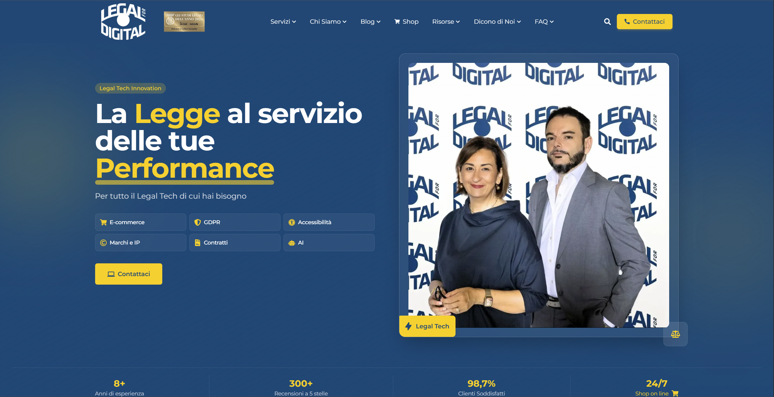 Legal for Digital — sito corporate studio legale